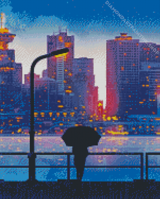 Rainy Night City Diamond Paintings