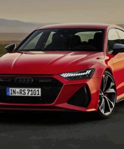 Red Audi RS7 Diamond Paintings