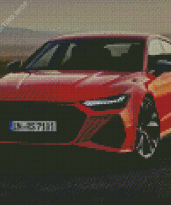 Red Audi RS7 Diamond Paintings