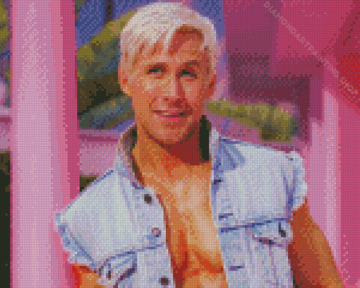 Ryan Gosling As Ken Diamond Paintings