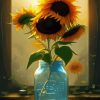 Sunflowers Jar Diamond Paintings