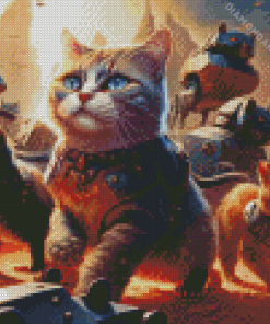 The Army Of Cats Diamond Paintings