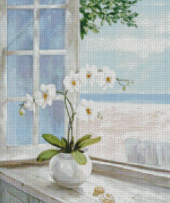 Flowers In Vase Diamond Paintings