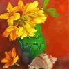 Yellow Azalea Plant Diamond Paintings