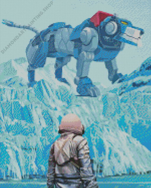 Astronaut And Lion Diamond Paintings