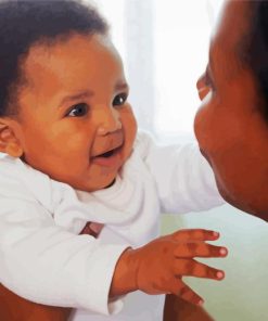 Woman And Child Diamond Paintings