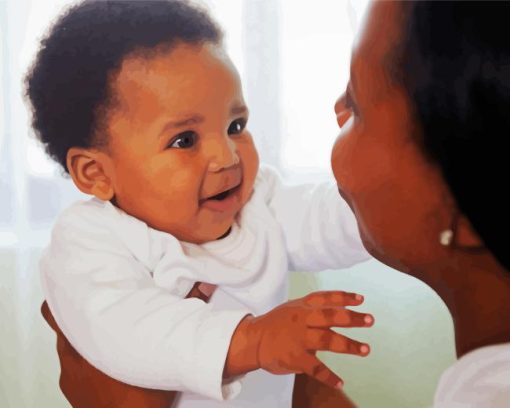 Woman And Child Diamond Paintings