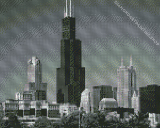 Chicago Willis Tower Diamond Paintings