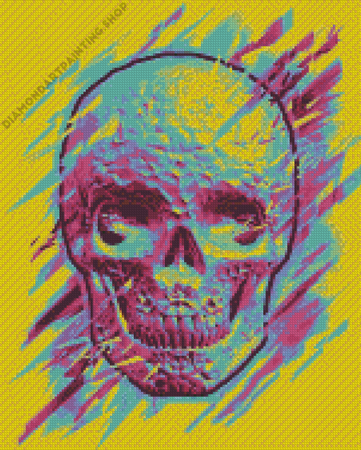 Bright Skull Art Diamond Paintings