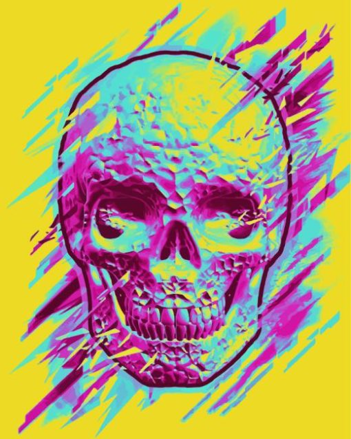 Bright Skull Art Diamond Paintings