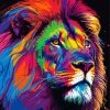 Abstract Lion Diamond Paintings