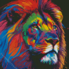 Abstract Lion Diamond Paintings