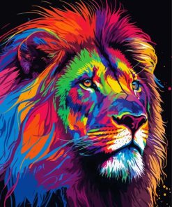 Abstract Lion Diamond Paintings