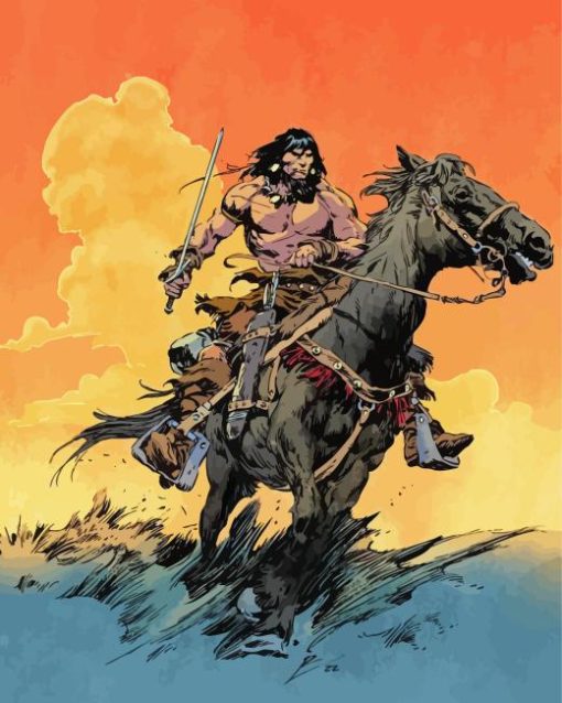 Conan The Barbarian Horse Diamond Paintings