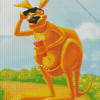 Kangaroo With Glasses Diamond Paintings