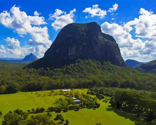 Glass House Mountains Diamond Paintings