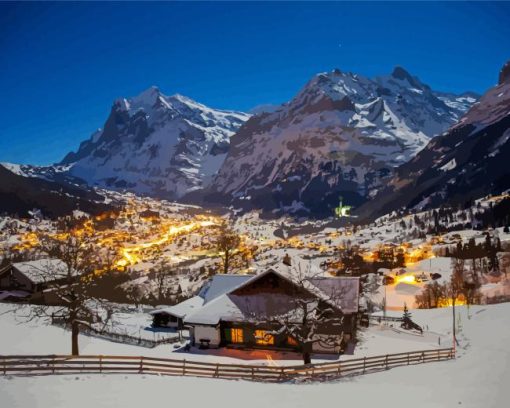 Grindelwald Village Diamond Paintings