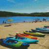 Kayaks Moreau Lake Diamond Paintings