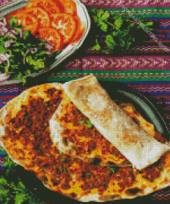 Lahmacun Meal Diamond Paintings