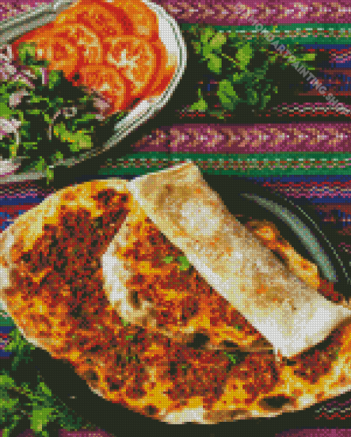 Lahmacun Meal Diamond Paintings