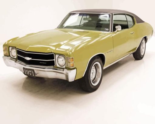 Green 1971 Chevelle Diamond Paintings