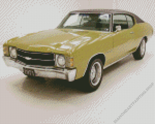 Green 1971 Chevelle Diamond Paintings