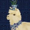 Llama With Flowers Diamond Paintings