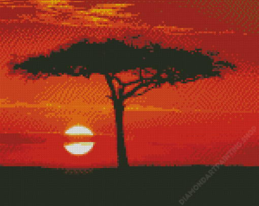 Maasai Mara Tree Diamond Paintings