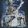 Skeleton Playing Guitar Diamond Paintings