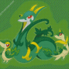 Snivy Evolution Diamond Paintings