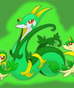 Snivy Evolution Diamond Paintings