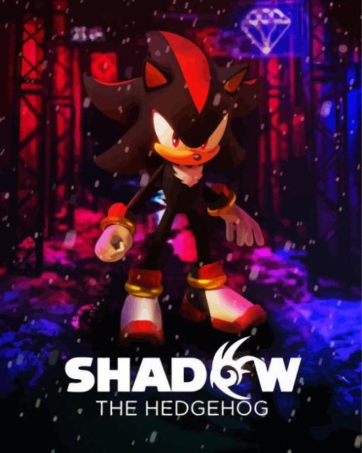 Sonic Shadow Poster Diamond Paintings