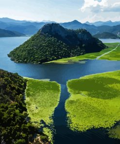 Landscape Lake Skadar Diamond Paintings