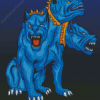 Blue Cerberus Diamond Paintings