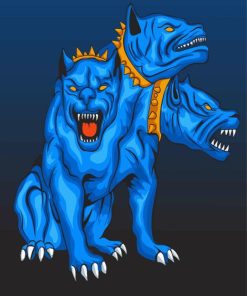 Blue Cerberus Diamond Paintings