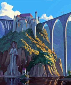 Bridge And Castle Diamond Paintings