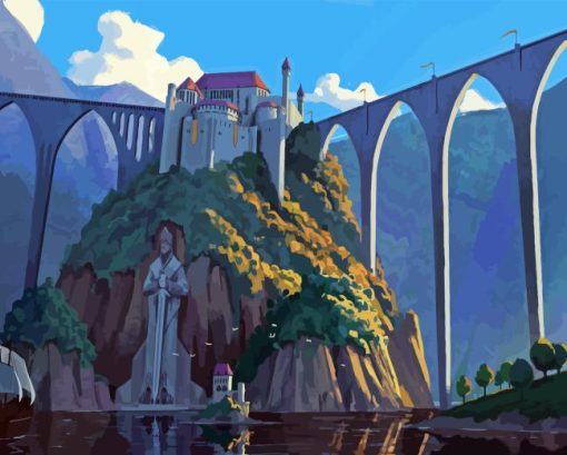 Bridge And Castle Diamond Paintings