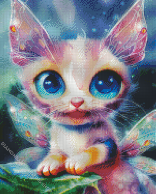 Colorful Cat Fairy Diamond Paintings