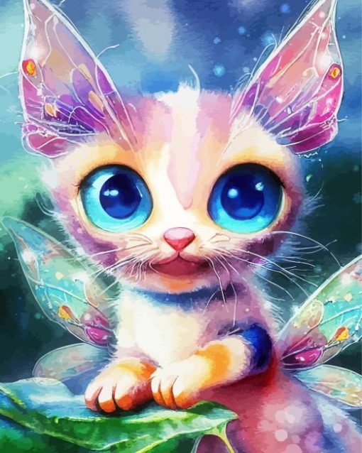 Colorful Cat Fairy Diamond Paintings