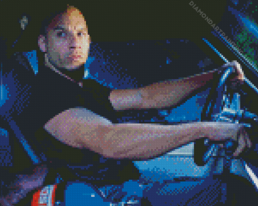 Fast Furious Vin Diesel Diamond Paintings