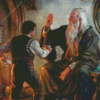 Gandalf And Frodo Diamond Paintings