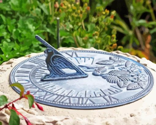 Bird Sundial Diamond Paintings