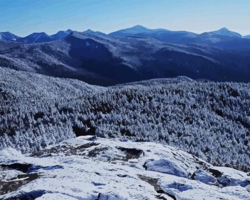 Snowy Adirondack Diamond Paintings