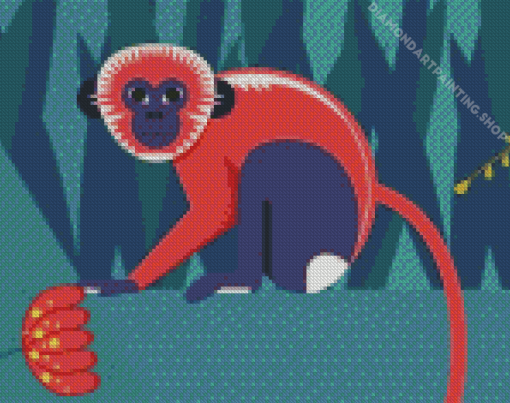 Spider Monkey Diamond Paintings