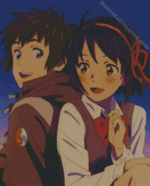 Taki And Mitsuha Diamond Paintings