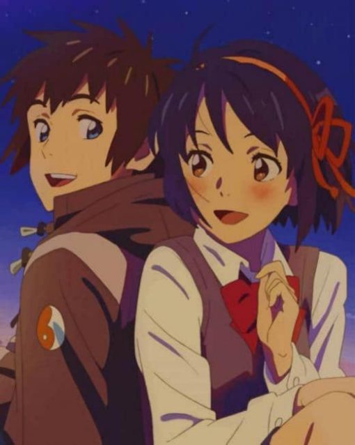 Taki And Mitsuha Diamond Paintings