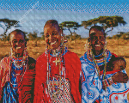 Maasai Women Diamond Paintings