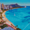 Waikiki Hawaii Beach Diamond Paintings