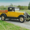 Yellow Classic Truck Diamond Paintings