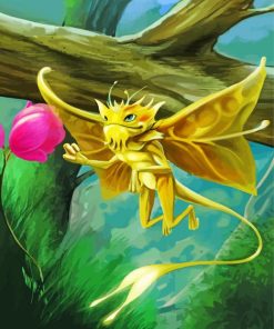 Yellow Fairy Dragon Diamond Paintings